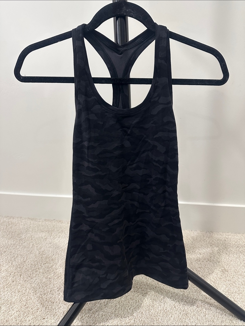 lululemon athletica Black Camo Racerback Tank